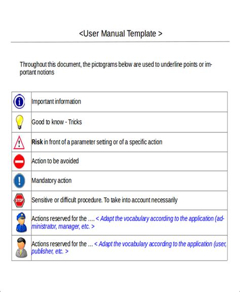 8+Instruction Manual Templates - Free Sample, Example Format | Free ...