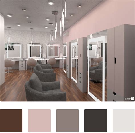 Powder pink for hair salon | Salon interior design, Hair salon decor ...