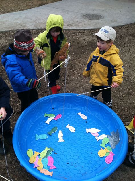 DIY paper fish with paper clips, then fill a kiddy pool with them and ...