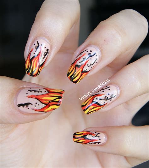 20 Ideas for Flame Nail Designs – Home, Family, Style and Art Ideas