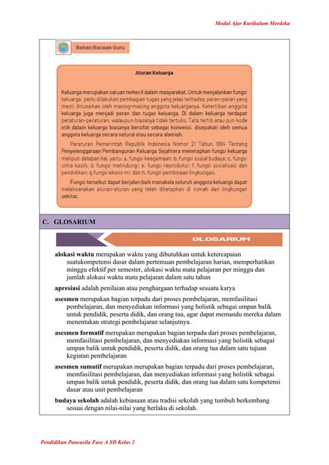 Modul Ajar Pendidikan Kewarganegaraan Kelas 2 | PDF