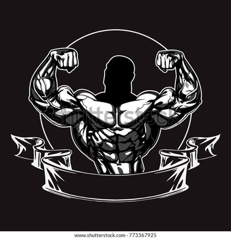 Bodybuilder Logo Template Vector Object Icon: เวกเตอร์สต็อก (ปลอดค่า ...