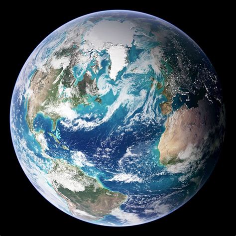 Blue Marble Image Of Earth (2005) Photograph by Nasa Earth Observatory