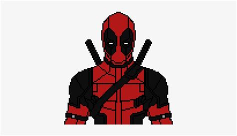 Pixel Art - Deadpool Pixel Art - 400x400 PNG Download - PNGkit