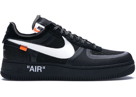 Nike Air Force 1 Low Off-White Black White Men's - AO4606-001 - GB