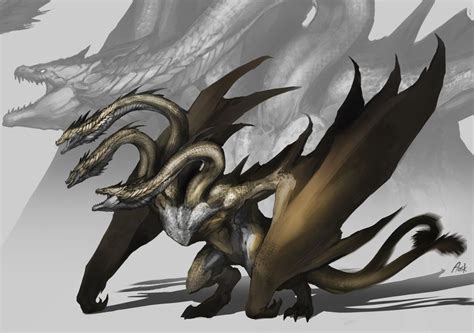 King Ghidorah by Aosk26 | All godzilla monsters, Kaiju monsters, Kaiju art