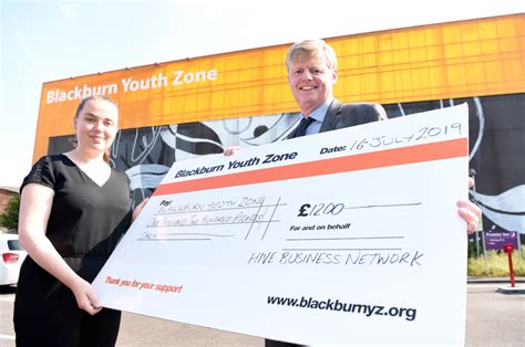 Award-winning Blackburn Youth Zone provided Cheque by HIVE - Blackburn ...