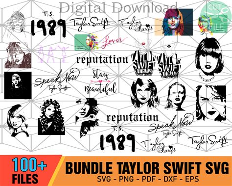 100+ Taylor Swift Bundle Svg, Singer Svg, Taylor Svg | Taylor swift ...