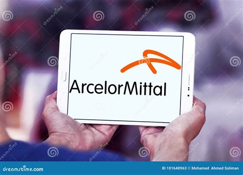 ArcelorMittal Steel Manufacturing Company Logo Editorial Stock Photo ...