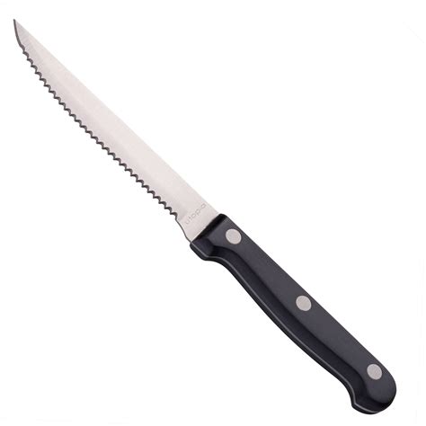 Steak Knife Black Poly Handle | Serrated Steak Knives Meat Knife - Buy ...