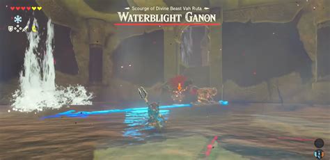 Waterblight Ganon boss fight strategy and how to get Mipha’s Grace in Zelda