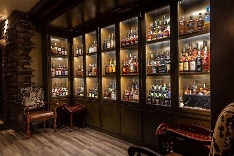 The Double Barrel Club | Whiskey room, Modern home bar, Basement bar ...