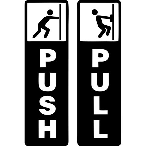 PUSH AND PULL STICKERS Other Public Safety Equipment Public Safety ...