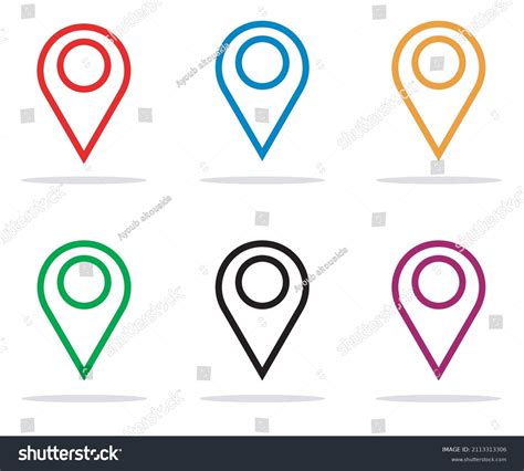 Location Icon Vector Illustration Place Icon Stock Vector (Royalty Free ...