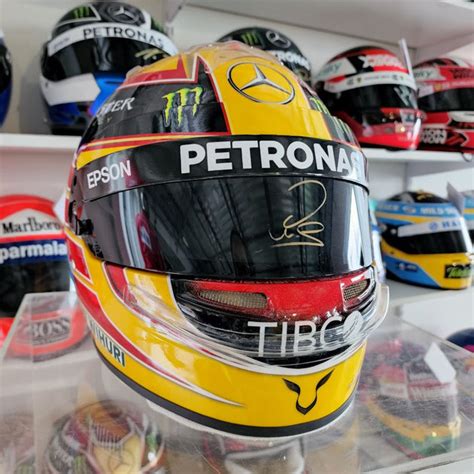 LEWIS HAMILTON Signed Helmet 2017 Original Bell Release Championship y ...