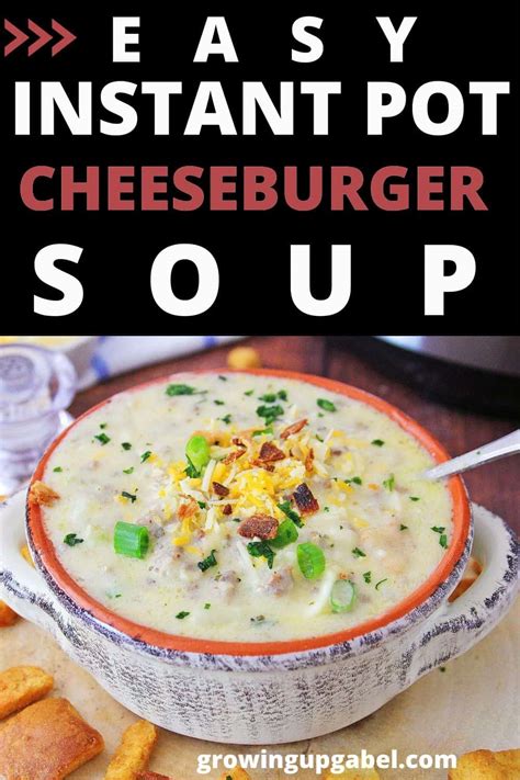 Instant Pot Cheeseburger Soup