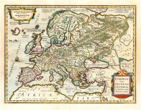 Old antique map of Europe (Antique), by Henricus Hondius. | Sanderus ...