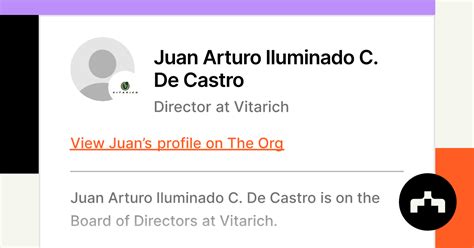 Juan Arturo Iluminado C. De Castro - Director at Vitarich | The Org