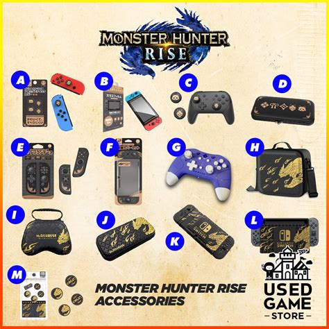 Monster Hunter Rise Accessories for Nintendo Switch