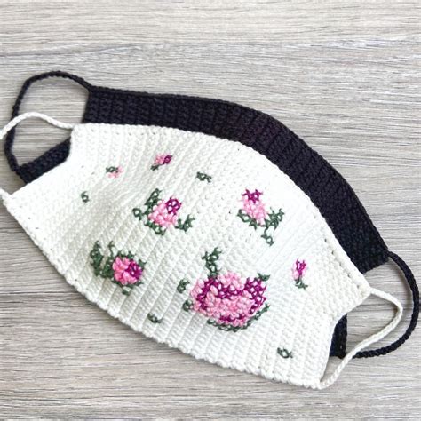 FACE MASK Pattern, Embroidery Face Mask Pattern PDF, Reusable Face Mask ...