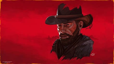 Arthur Morgan RED DEAD REDEMPTION 2 wallpaper fanart 3840x2160px : r ...