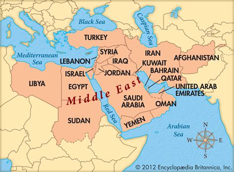 Middle Eastern World Map - Ronni Cindelyn