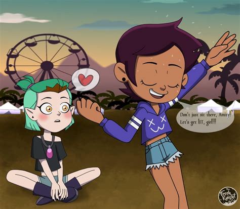 Luz and Amity vibin in the human world 💖 : TheOwlHouse