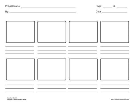 Blank Storyboard Examples