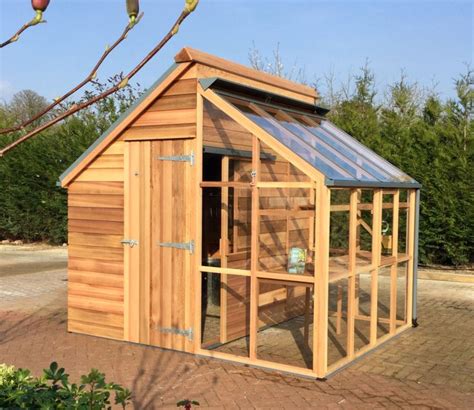 greenhouse potting shed combo - Google Search | Greenhouse shed combo ...