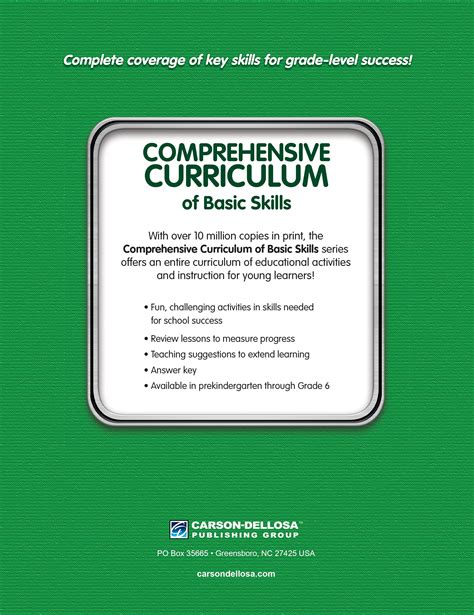 Comprehensive Curriculum: Comprehensive Curriculum of Basic Skills ...