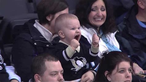 The buckle-up baby: Pens fan's excited reaction goes viral