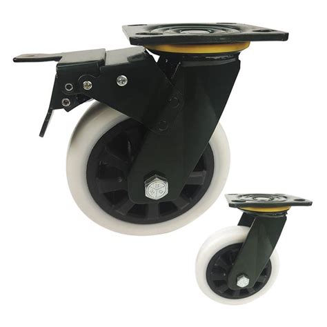 280kg Capacity 5" Heavy Duty Industrial Wheels Hollow Plastic