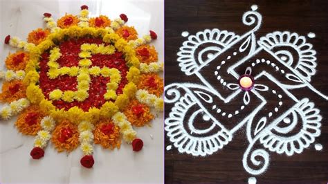 Lifestyle News | Happy Diwali Rangoli Patterns 2022 With Flowers and ...