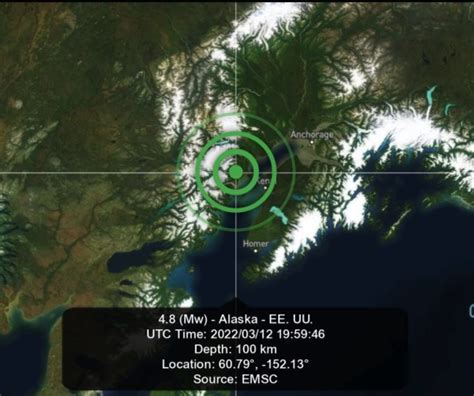 Earthquake hits Anchorage: Strong 5.2 magnitude tremor strikes close to ...