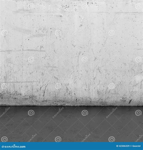 Background Interior: Concrete Wall and Wood Floor Stock Illustration ...