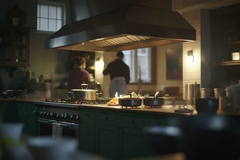 Behind the Scenes Busy Kitchen Staff Preparing Food in Restaurant or ...