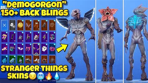 NEW "DEMOGORGON" SKIN Showcased With 150+ BACK BLINGS! Fortnite BR ...