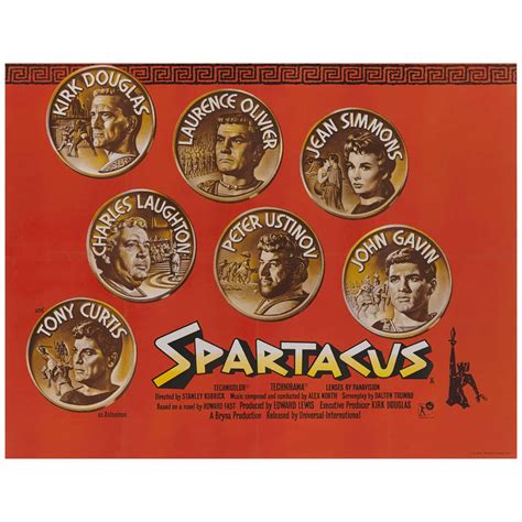 Spartacus, British Movie Poster For Sale at 1stDibs