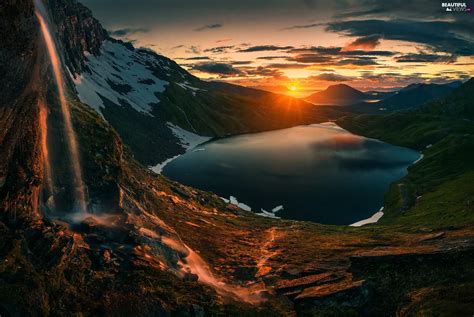 Northern Norway, Mountains, Great Sunsets, lake - Beautiful views ...