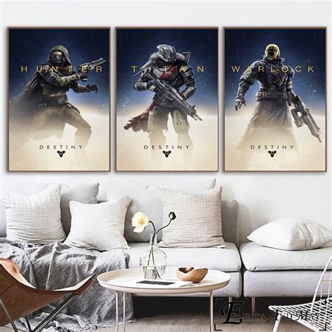 Destiny Video Game Figures Posters Prints Wall Art Decorative Picture ...