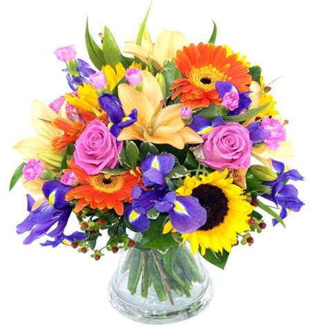 Burst of Spring Bouquet Fresh Flower Bouquet | Carnations, Lilies and ...