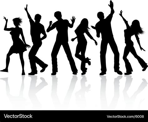 People dancing Royalty Free Vector Image - VectorStock