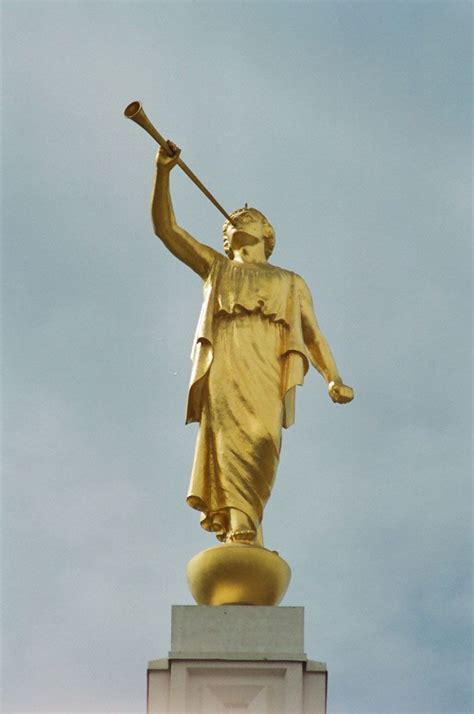 Angel Moroni statues, atop LDS temples throughout the world, have ...