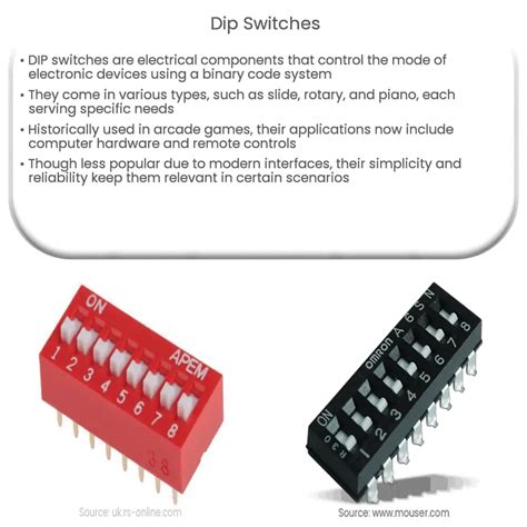 DIP Switches | How it works, Application & Advantages