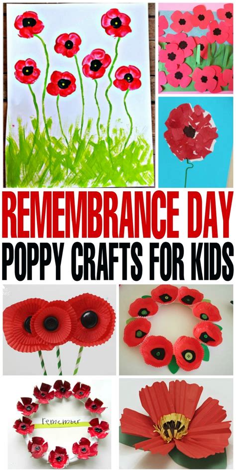 Remembrance Day Poppy Crafts for Kids - Frugal Mom Eh!