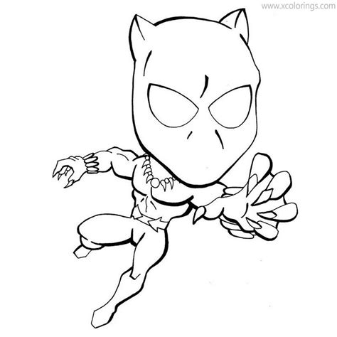 Cute Black Panther Coloring Pages - XColorings.com