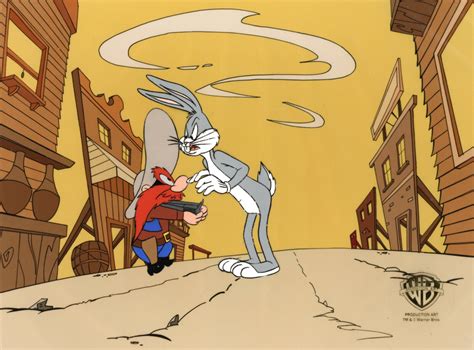 Looney Tunes-Bugs Bunny and Yosemite Sam- Original Production Cel | eBay