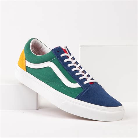 Vans Old Skool Skate Shoe - Blue / Green / Yellow | Journeys