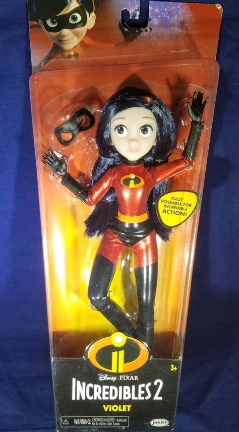 Disney Pixar Incredibles 2 Violet 11" Doll Poseable Deluxe Costume (New ...