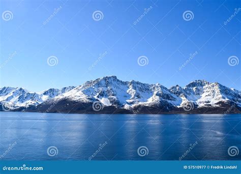 Norwegian Mountains with Snow Stock Image - Image of norway, grass ...